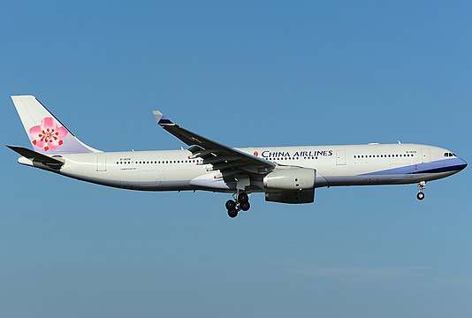 China Airlines Airbus A330-300 with Rolls-Royce Trent 700 engines (leased from Virgin Atlantic).