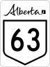 Highway 63 marker