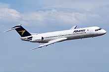 Alliance Airlines Fokker 100 Alliance Airlines Fokker 100 Bundaberg Vabre-2.jpg