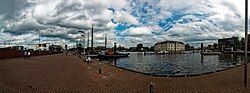 Thumbnail for File:Amsterdam - Oosterdok - Panorama View on NEMO Science Centre 1997 by Renzo Piano, Amsterdam Harbour Museum, Amsterdam Maritime Museum & ARCAM 01.jpg