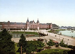 Amsterdam Centraal railway station (c. 1895) in Amsterdam, Netherlands