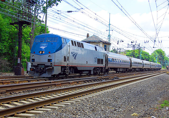 Amtrak's Pennsylvanian passing Bryn Mawr in 2011