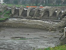 Particolare degli scavi archeologici di Telesia (l'anfiteatro).