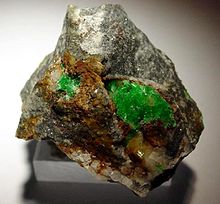 Mint green Annabergite, a nickel arsenite Annabergite-20960.jpg