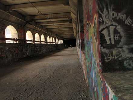 The Broad Street Aqueduct was used as a subway tunnel.