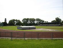 The Athletics track at Stanley Park Blackpool Athletics track, Stanley Park.jpg