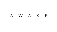 The word AWAKE is colored black, and there is a large white background.