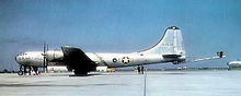 27th Air Refueling Squadron KB-29 B-29 superfortress B-29B-55-BA, 44-84025 27th AFR Bergstrom 1955.jpg