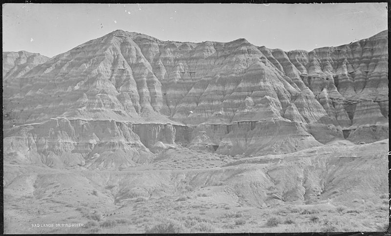 File:Bad Lands on Wind River. Fremont County, Wyoming - NARA - 517201.jpg