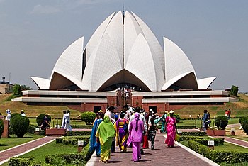 Bahá'í House of Worship, New Delhi, India.