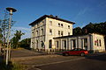 Railway station, reception building