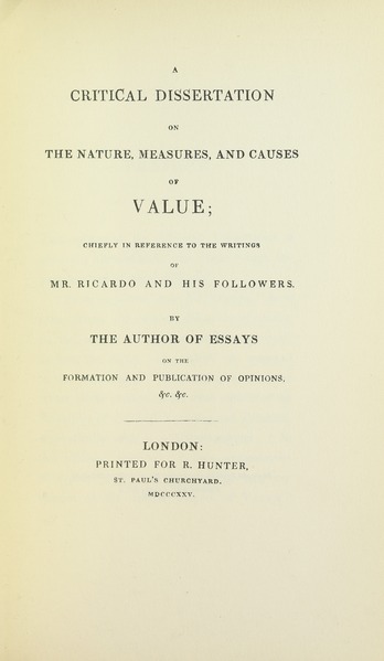 File:Bailey - Critical dissertation on the nature, measures, and causes of value, 1931 - 5784078.tif