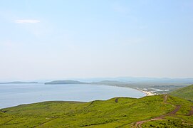 Vue depuis le nord de la baie.