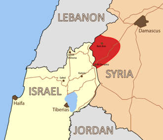 The Salient held by Israel shown in Crimson Bashan salient.png