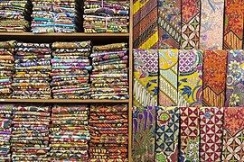 Various motifs of batik trusmi in Cirebon, West Java