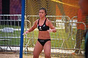 Deutsch: Beachhandball bei den Olympischen Jugendspielen 2018; Tag 5, 10. November 2018; Mädchen, Hauptrunde - Chinese Taipei (Taiwan)-Paraguay 2:0 English: Beach handball at the 2018 Summer Youth Olympics at 11 October 2018 – Girls Main Round – Chinese Taipei (Taiwan)-Paraguay 2:0