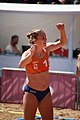 Deutsch: Beachhandball bei den Olympischen Jugendspielen 2018 in Buenos Aires; Tag 7, 13. Oktober 2018; Mädchen, Halbfinale – Niederlande-Kroatien 0:2 English: Beach handball at the 2018 Summer Youth Olympics in Buenos Aires at 13 October 2018 – Girls Semifinal – Netherlands-Croatia 0:2 Español: Handball de playa en los Juegos Olimpicos de la Juventud Buenos Aires 2018 en 13 de octubre de 2018 – Semifinales Femeninas - Países Bajos-Croacia 0:2