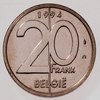 Belgian coin of 20 francs Albert II in Dutch - reverse.TIF
