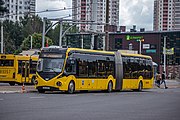 English: Belkommunmash E433 electric bus. Minsk, Belarus Беларуская: Электробус Белкамунмаш Е433. Мінск, Беларусь Русский: Электробус Белкоммуниаш Е433. Минск, Беларусь