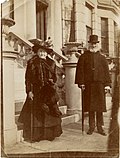 Thumbnail for File:Benjamin Gerrish Gray 85 Anne Eliza (Wiggins) 83 golden wedding 1912 at 4 Inverness Gardens Kensington.jpg