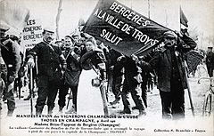 Manifestation de vignerons champenois, 9 avril 1911
