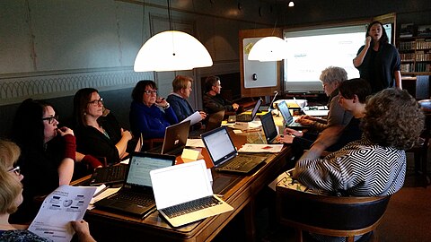 WiR running training course for librarians in Stockholm