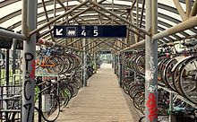 As in Denmark overall, bicycles are a popular means of transportation. Bike parking at the central station.