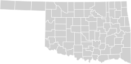 Blank map subdivisions 2019 Albers Oklahoma