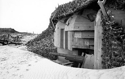 Bunker à Capbreton, vers 1943.