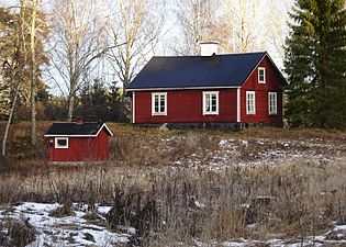 Kvarvarande 1800-tals hus.