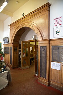 War Memorial Arch Boroughmuir High School - interior, view of war memorial arch.jpg