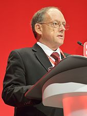 Brian Rye, acting general secretary from 2015 until the merger with Unite the Union Brian Rye, 2016 Labour Party Conference.jpg