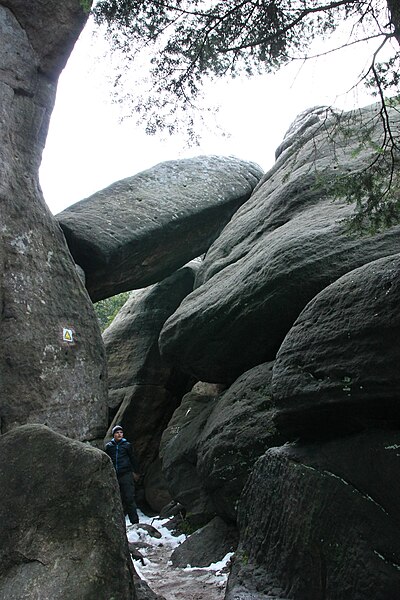 File:Broumovské stěny, cestou k Junácké vyhlídce 02.jpg