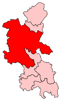 A large constituency, stretching from the centre to the north of the county.
