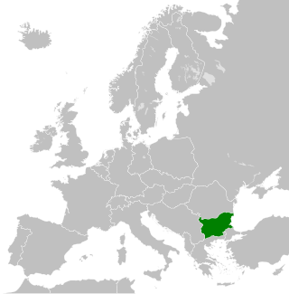 Ubicació de Bulgària