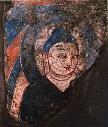 Fresco at Dandan Oilik (6th - 13th century) CD-4:03, Dandan Uiliq.jpg