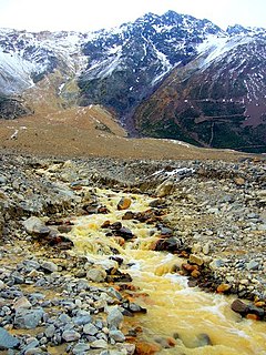 Cajón del Maipo Canyon in Santiago Metropolitan Region, Chile