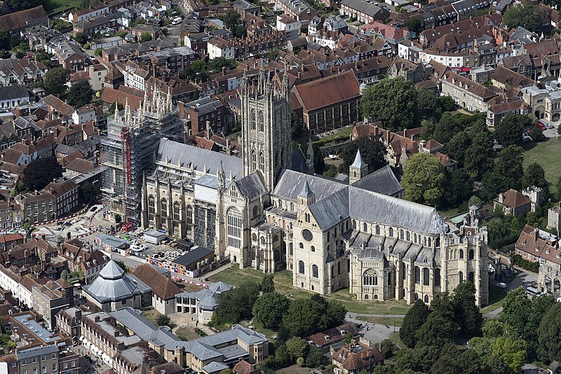 File:Canterbury Cathedral aerial image (44098082721).jpg
