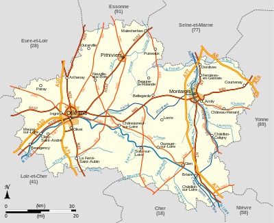 Réseau routier du Loiret