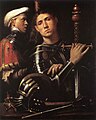 Паоло Морандо. «Невідомий офіцер зі слугою», до 1522 р. Галерея Уффіці, Флоренція