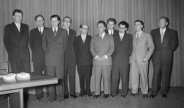 Candidates Tournament 1956 Amsterdam: 10 players