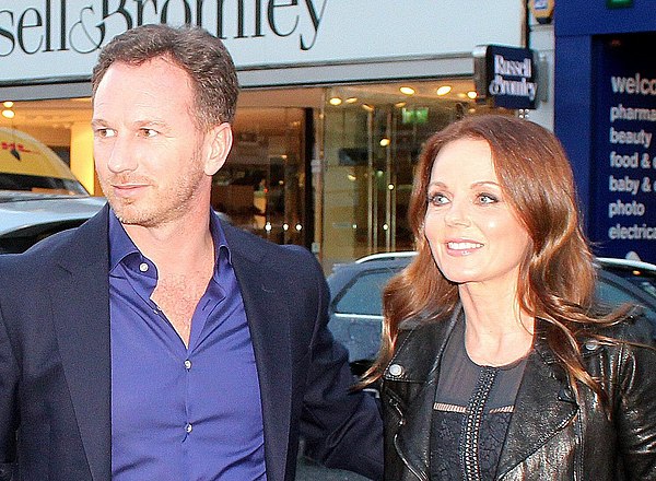 Horner and his wife Geri Halliwell