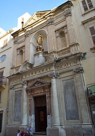 <span class="mw-page-title-main">Church of Saint Barbara, Valletta</span> Church in Valletta, Malta