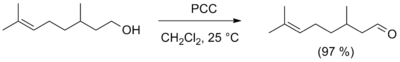 Схема окисления цитронеллола хлорхроматом пиридиния