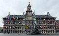 * Nomination City Hall, Antwerp. -- Alvesgaspar 21:57, 15 November 2016 (UTC) * Decline Good perspective, but top of the main object is not really sharp, sorry no Q1 for me --Michielverbeek 22:10, 15 November 2016 (UTC)