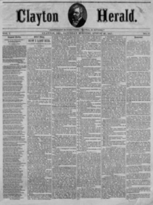 Clayton Herald front page, August 17, 1867.png