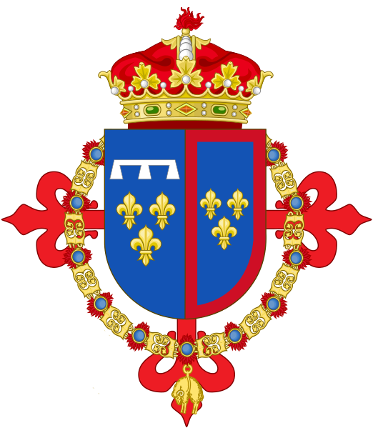 File:Coat of Arms of Alfonso of Orleans, V Duke of Galliera.svg