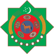Emblema nacional de Turkmenistán, en uso desde 2003
