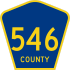 County Route 546 işaretçisi