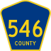 County Route 546 marker